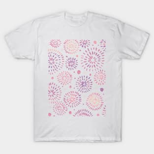 Abstract watercolor sparkles – pastel pink T-Shirt